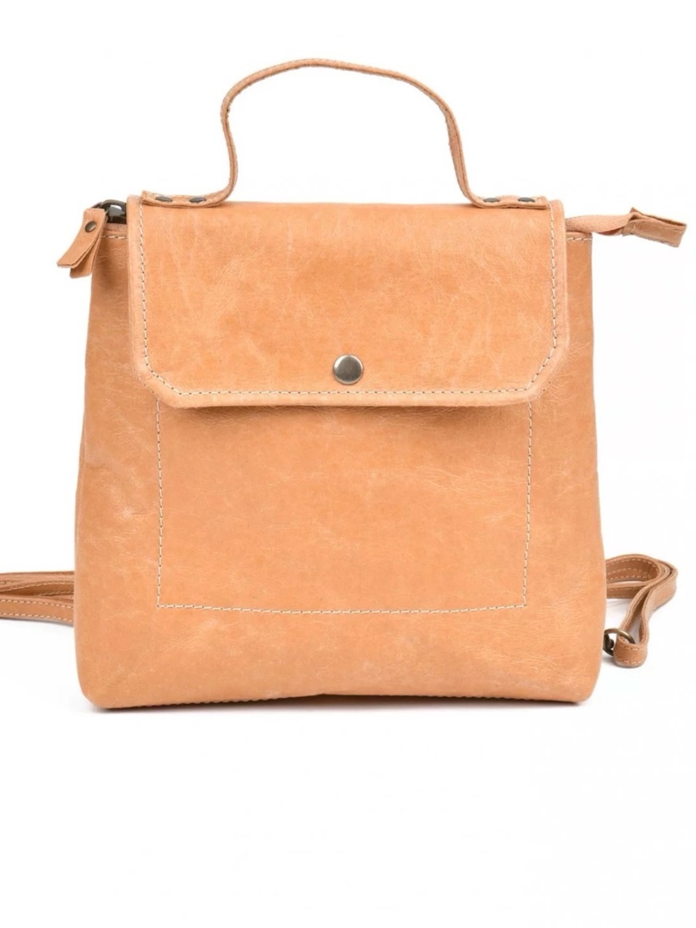 Uashmama Aghi Camel Lux Mini Backpack VEGAN made in Italy